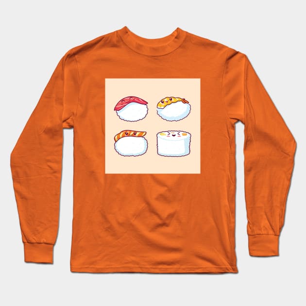 Cute Sushi Long Sleeve T-Shirt by Cheebies